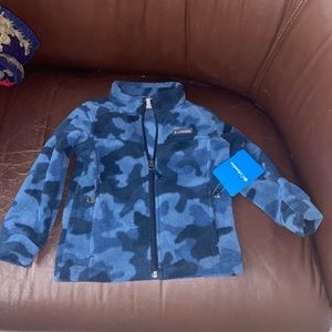 NWT Columbia Granite Mountain Printed Fleece Sz 3T